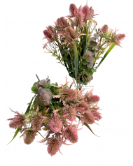 Vegyes Iringócsokor / 34cm.  7 főszál - Rózsaszín 