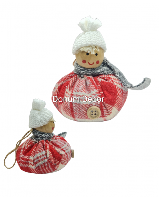 Függő textil dekor / 10 cm.+madzag