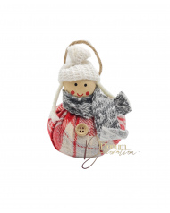 Függő textil dekor / 10 cm.+madzag