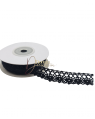 Csipke / 15mm x 4.5m Fekete