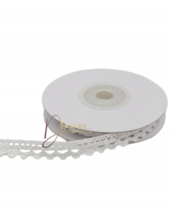 Csipke / 10mm x 4.5m Fehér Csipke / 10mm x 4.5m Fehér