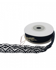 Csipke / 20mm x 4.5m Fekete