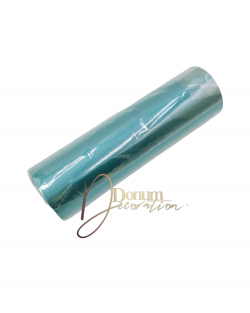 Szatén anyag / 16cm x 10m. Türkizzöld Szatén anyag / 16cm x 10m. Türkizzöld