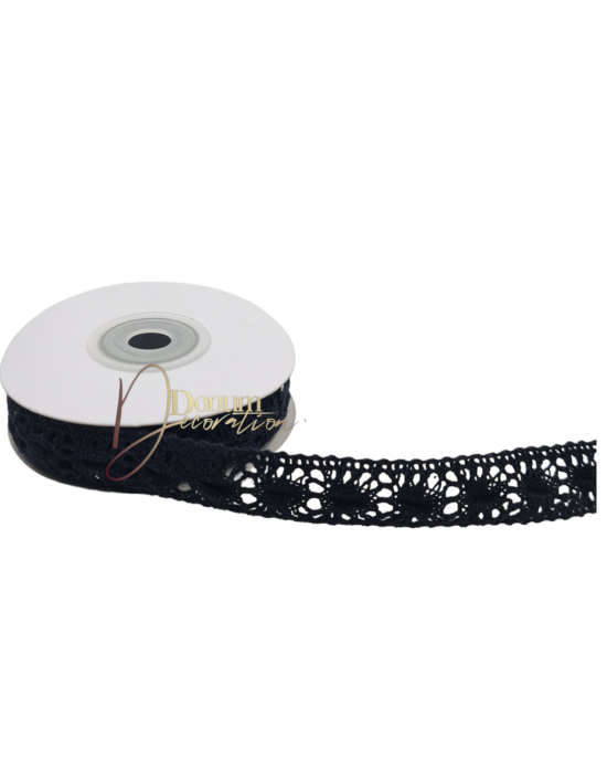 Csipke / 20mm x 4.5m Fekete