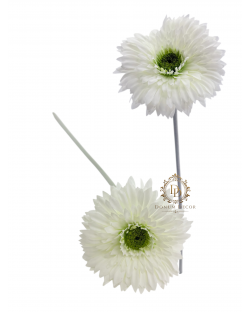 Élethű Gerberaszál / 43cm Fehér